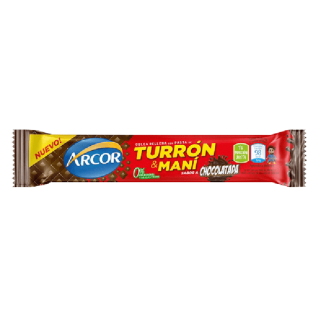 Oferta de TURRON ARCOR CHOCOLATADA X25GR por $159,9 en El Nene