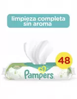 Oferta de Pampers Limpieza Completa sin Aroma Toallitas Húmedas 48 Unidades por $6200,4 en Farmacias Líder