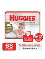 Oferta de Huggies Supreme Care ahorrapack M por 68 Pañales por $20947 en Farmacias Líder