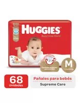 Oferta de Huggies Supreme Care ahorrapack M por 68 Pañales por $26206,82 en Farmacias Líder