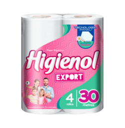 Oferta de HIGIENOL papel higienico export fresh h/s 30m x4Un. por $1573 en Pasos Supermercado