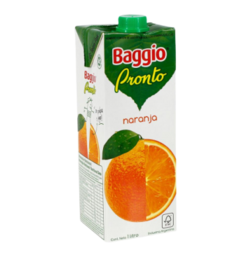 Oferta de BAGGIO jugo naranja x1Lt por $1089 en Pasos Supermercado