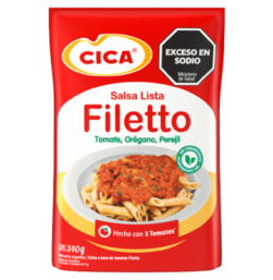 Oferta de CICA salsa filetto x340g por $572,33 en Pasos Supermercado