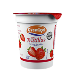 Oferta de CREMIGAL yogur trozos frutilla x150g por $302,5 en Pasos Supermercado