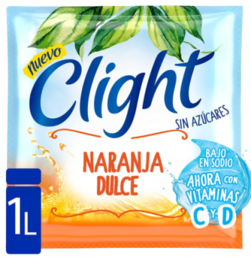 Oferta de CLIGHT jugo naranja/dulce x20 sobres por $204,49 en Pasos Supermercado