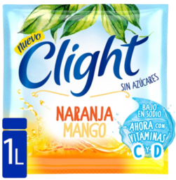 Oferta de CLIGHT jugo naranja/mango x20 sobres por $204,49 en Pasos Supermercado