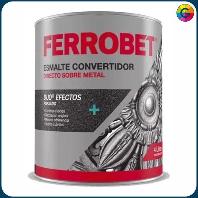 Oferta de Esmalte Antióxido Ferrobet Duo – Hierro Antiguo por $20925,14 en Pinturerías García
