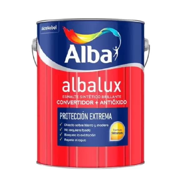 Oferta de ALBALUX CONV+ANTIOXIDO 2EN1 BTE. MARRON 4 L por $94824 en Pinturerías Pisano