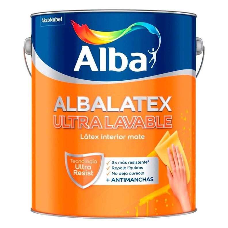 Oferta de Latex Interior Albalatex Ultralavable Mate Blanco 20 Lts Alba por $73644,75 en Pinturerías Rex