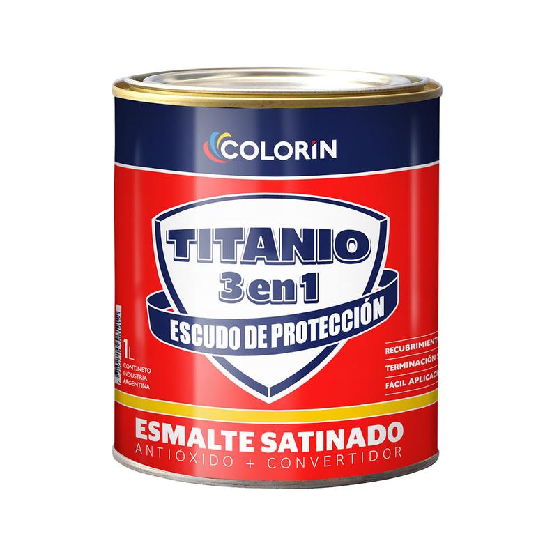 Oferta de Colorín
                Esmalte Sintético Titanio Pro Satinado 1 Lt. por $11990,4 en Prestigio