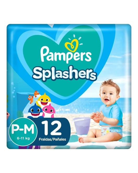 Oferta de Pampers - Trajes De Baños Desechables Splashers Baby Shark P-M 12 Unidades por $15420 en Punto de Salud