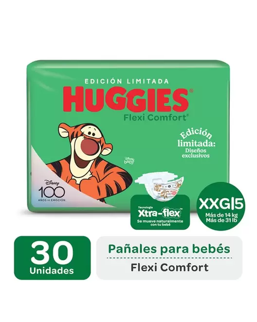 Oferta de PAÑAL HUGGIES FLEXI COMFORT XXG X30 EDICIÓN LIMITADA por $20560 en Punto de Salud