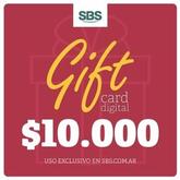 Oferta de GIFT CARD DIGITAL por $10000 en Sbs Librería