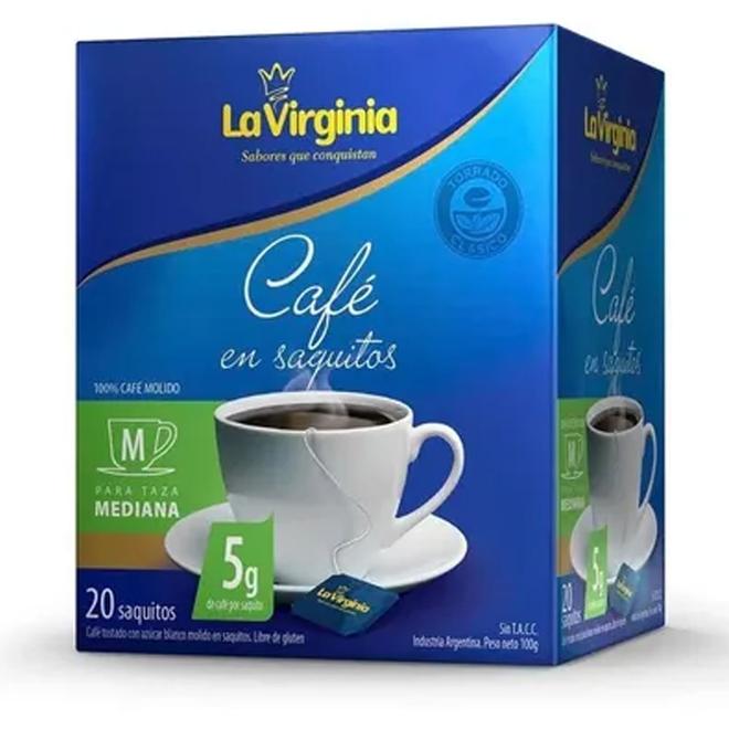Oferta de Cafe La Virginia en Saquito 20un x5gr por $2399,99 en Supermercados Comodin