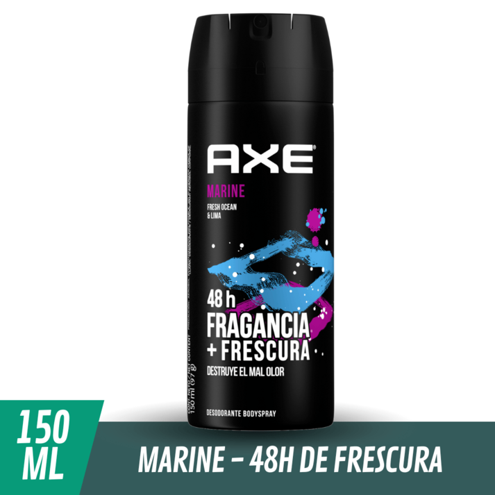Oferta de Desodorante Masculino AXE Marine en Aerosol 150 ml por $1424,25 en Supermercados Comodin