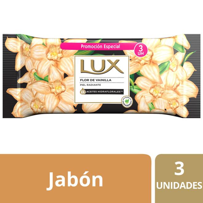 Oferta de Jabón en Barra Lux Flor de Vainilla 3x125 g por $1360,34 en Supermercados Comodin