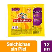 Oferta de Salchichas Vienissima x 12un (450gr) por $1729,99 en Supermercados Comodin