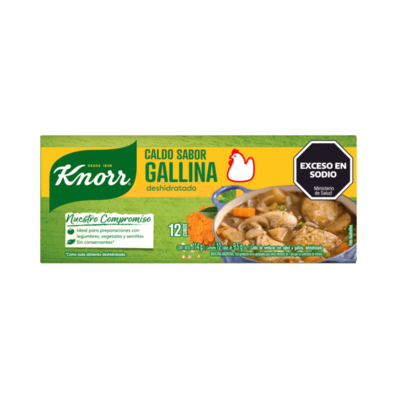 Oferta de Caldo en Cubo Knorr de Gallina 12 unidades por $799,99 en Supermercados Comodin