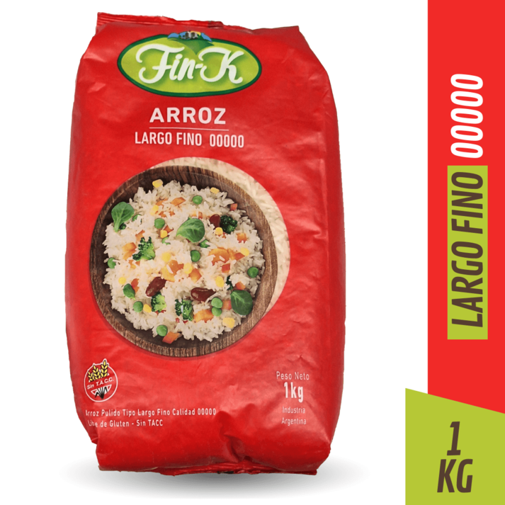 Oferta de Arroz Fin-K 00000 x 1 kg por $1399,99 en Supermercados Comodin