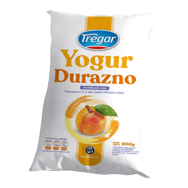 Oferta de Yogur Tregar Bebible Durazno 900 Gr por $1085,89 en Supermercados Comodin