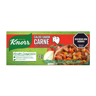 Oferta de Caldo en Cubo Knorr de Carne 12 unidades por $999,99 en Supermercados Comodin