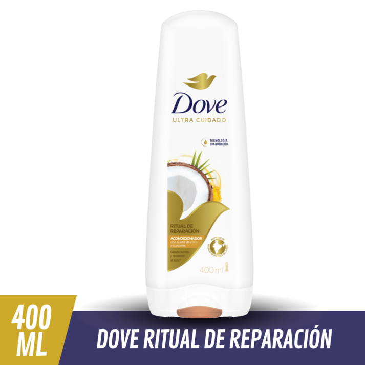 Oferta de Acondicionador Dove Ritual de Reparación Coco y Cúrcuma 400 ml por $2899 en Supermercados Comodin