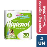 Oferta de Papel Higienico Higienol Textura 4Ux30Mt por $999 en Supermercados Comodin