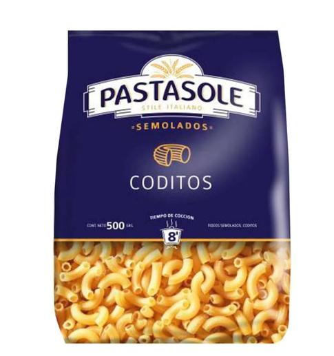 Oferta de Fideo Pastasole Codito 500Gr por $599,99 en Supermercados Comodin