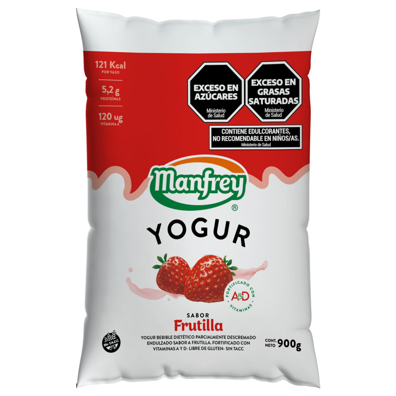 Oferta de Yogur Manfrey Entero Frutilla 900 Gr por $1197,42 en Supermercados Comodin