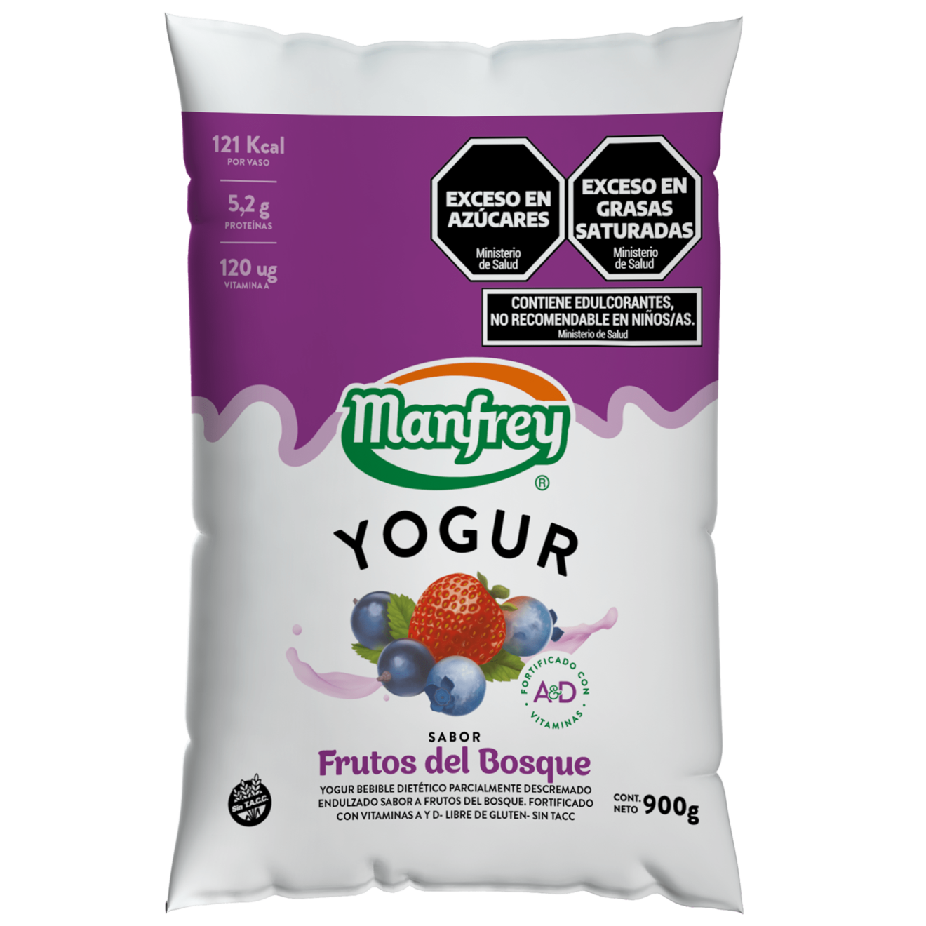 Oferta de Yogur Manfrey Entero F del Bosq 900Gr por $1197,42 en Supermercados Comodin