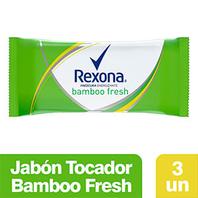 Oferta de Jabón en Barra REXONA Bamboo Fresh 3x125 g por $1881,39 en Supermercados Comodin