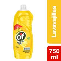 Oferta de Detergente Concentrado CIF Active Gel Limón 750 ml por $2499 en Supermercados Comodin