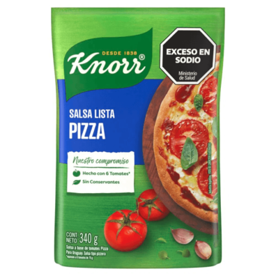 Oferta de Salsa lista Knorr Pizza 340 g por $668,02 en Supermercados Comodin