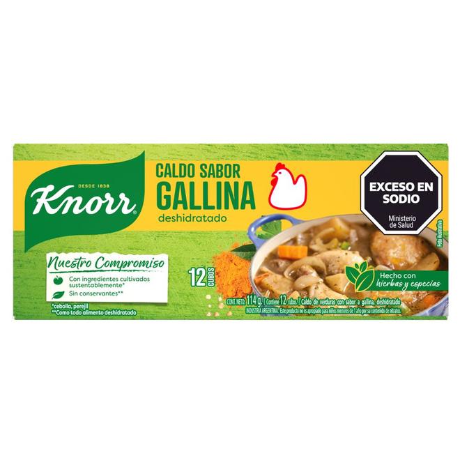 Oferta de Caldo de Gallina Con Vegetales Knorr 12 UD. por $1125 en Supermercados DIA