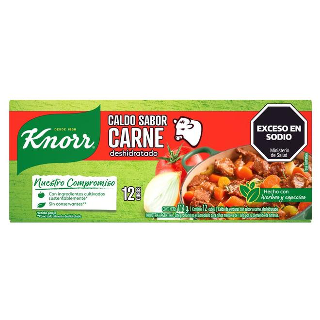 Oferta de Caldo de Carne Con Vegetales Knorr 12 Ud. por $784 en Supermercados DIA