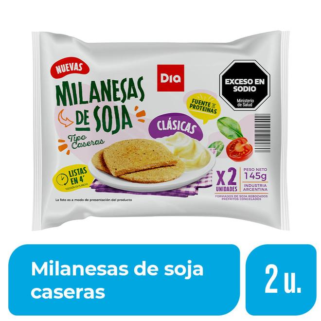 Oferta de Milanesa De Soja Casera DIA 145Gr por $890 en Supermercados DIA