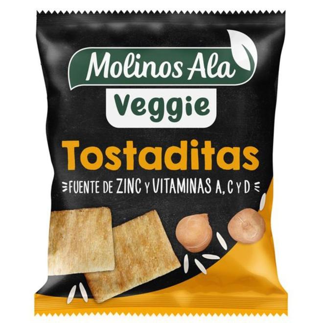 Oferta de Tostaditas Veggie Garbanzo Molinos Ala 100 Gr. por $1080 en Supermercados DIA
