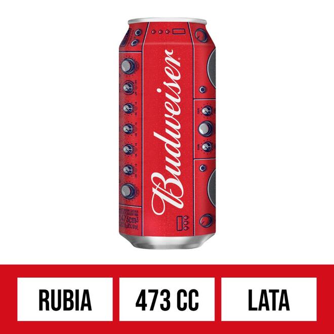 Oferta de Cerveza Musica Budweiser 473 Ml. por $825 en Supermercados DIA