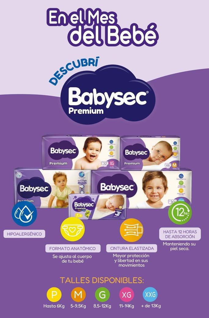 Oferta de Pañales Babysec Premium en Changomas