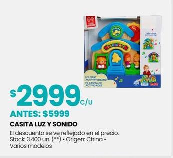 Oferta de CASITA LUZ Y SONIDO por $2999 en Changomas