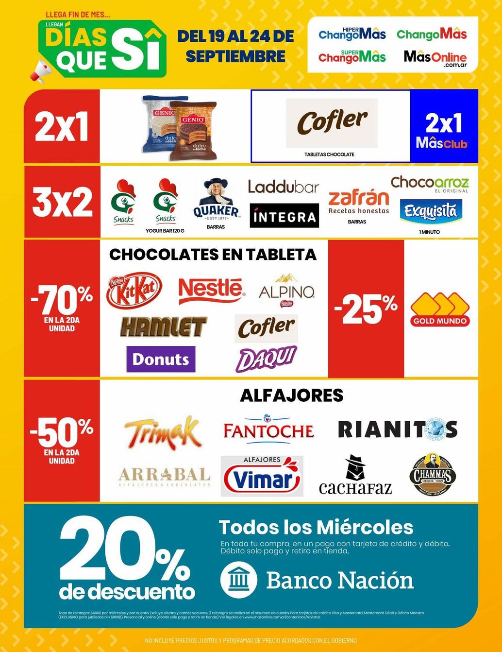 Oferta de Chocolate Nestlé en Changomas