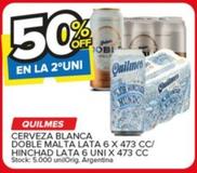 Oferta de Cerveza blanca doble malta lata en Carrefour Maxi