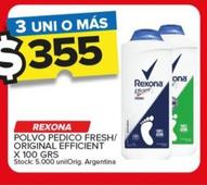 Oferta de Polvo pedico fresh/ original efficient por $355 en Carrefour Maxi