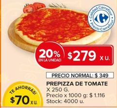 Oferta de Prepizza de Tomate por $279 en Carrefour Maxi