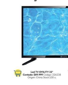 Oferta de Oyility - Led Tv 32'' por $89999 en Coppel
