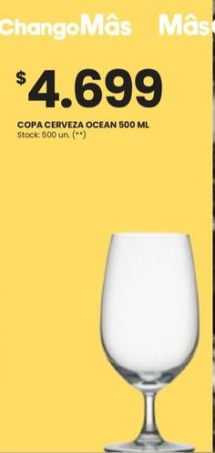 Oferta de Copa Cerveza Ocean por $4699 en HiperChangomas