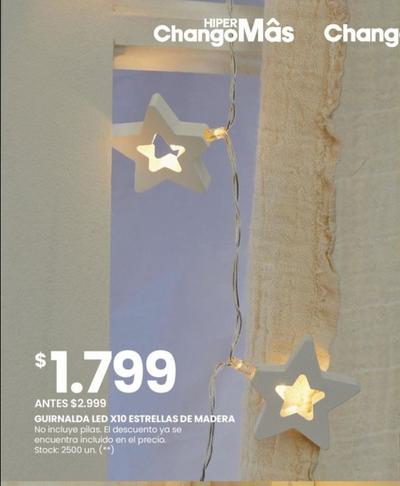 Oferta de Gurinalda Led Estrella De Madera por $1799 en Changomas