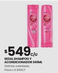 Oferta de Shampoo Y Acondicionador por $549 en Punto Mayorista