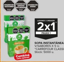 Oferta de CArrefour Classic - Sopa Instantanea en Carrefour Maxi