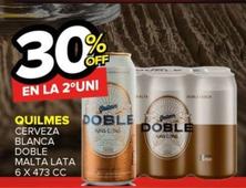 Oferta de Cerveza Blanca Doble Malta Lata en Carrefour Maxi